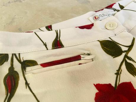 Kvetované strečové 3/4, 140