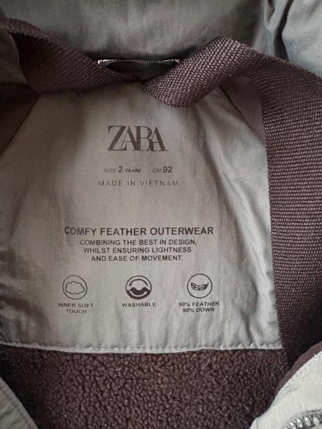 Zimná páperová bunda zara, zara,92