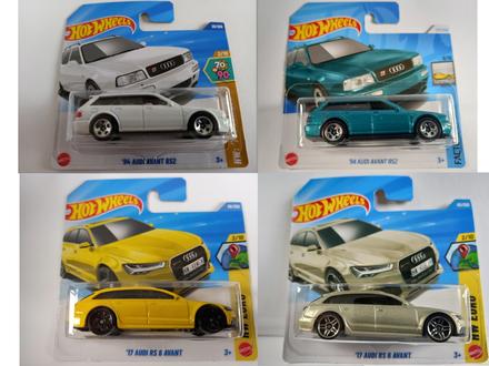 Hot wheels- audi avant rs2,avant rs 6,