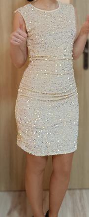 Šaty flitrovane veľ 34, gate,xs