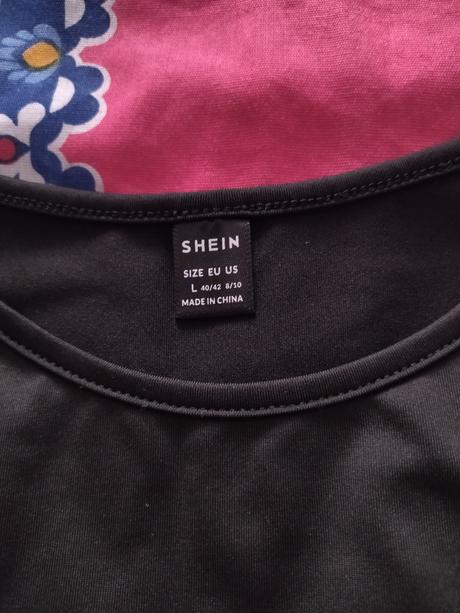 Čierne body s dlhým rukávom, l