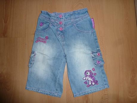 Dievčenské riflové trištvrťáky  my little pony, 104