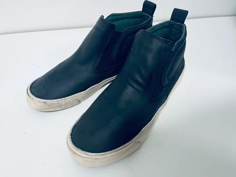 Čierne slip-on kotníkové unisex tenisky zara 36/37, zara,36