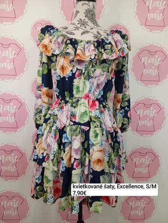 Kvietkované šaty s/m, s