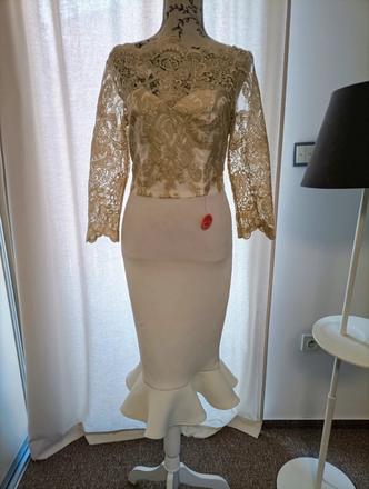 Luxusné biele šaty chi chi london, 38