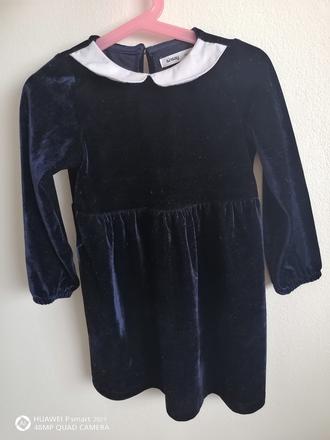 Velúrové šaty s golierom, sinsay,104