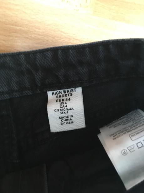 Šortky s vysokým pasom, h&m,36