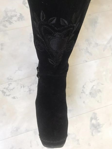 Semišové kožené čižmy 39/40, 40