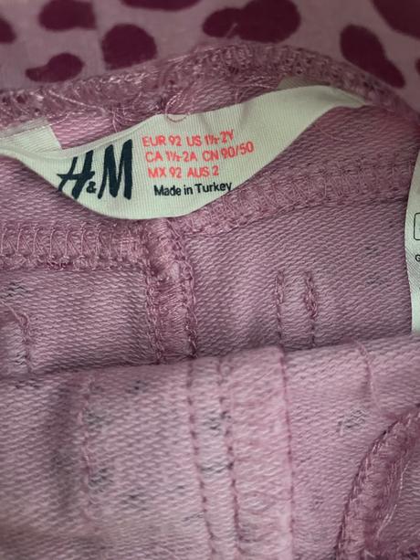 Leginky hrubšie srdiečko 18-24 mes., h&m,92