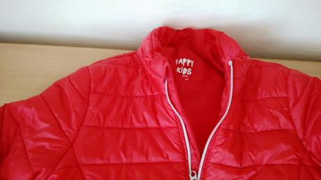 Červená bundička 134/140, tchibo,140