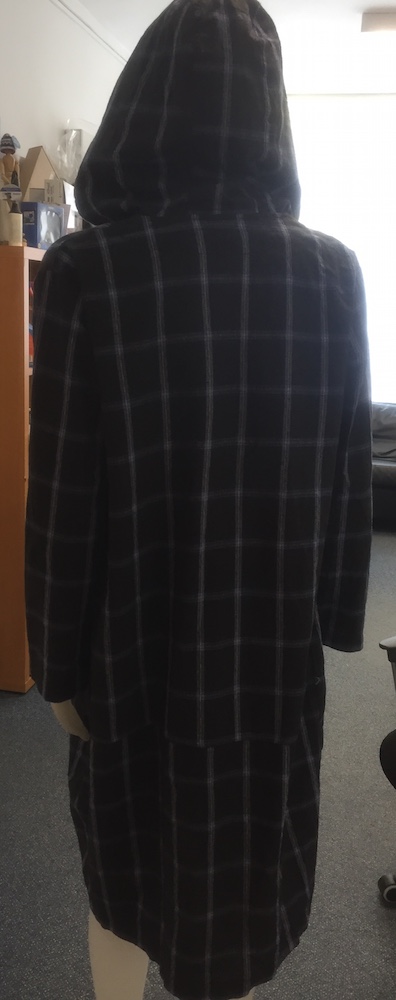 Kárované košeľové šaty, m/l, m