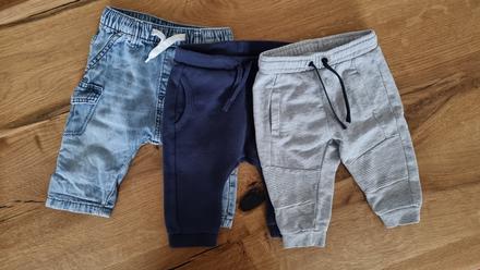 Nohavice rifle tepláky, h&m,68