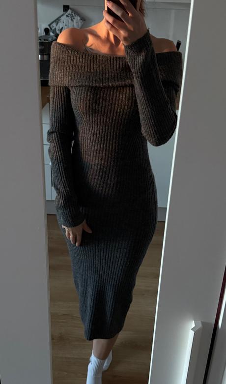 Pletené zimné saty, h&m,xs