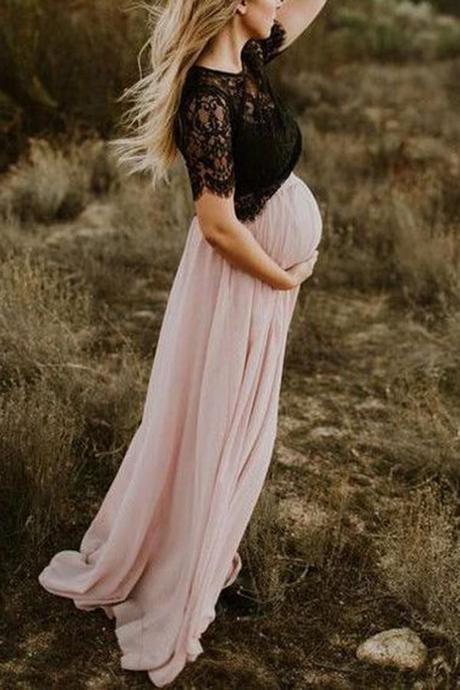 Šaty na tehotenské fotenie, s