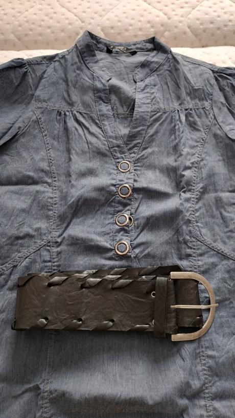 Košeľa s opaskom, s