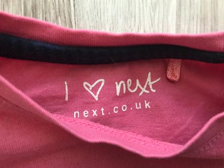 Tričko next ruzove 9-12 mes., next,80