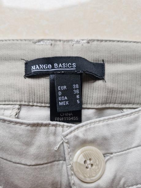 Chino nohavice mango, mango,38