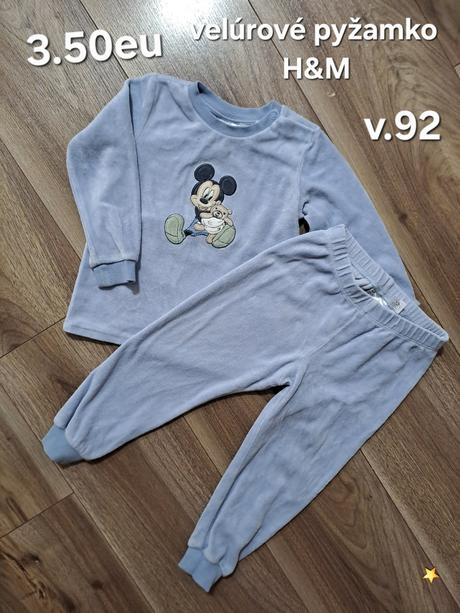 Velúrové pyžamko h&m, h&m,92