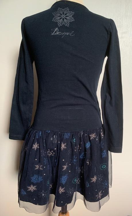 Desigual tmavomodré šaty anna a elsa, desigual,122