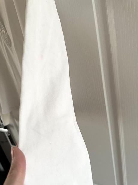 Filippa k  biele tričko s dlhým rukávom a goliero, m