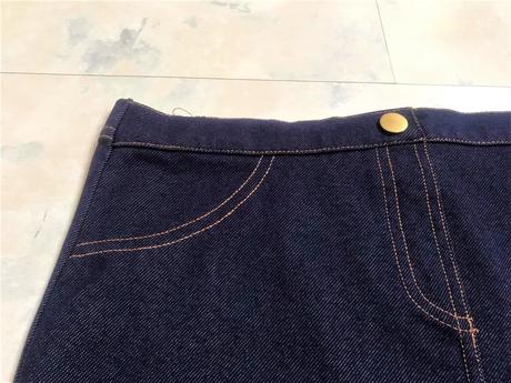 Tenká riflová úpletová sukňa, m