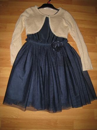 Príležitostné / slávnostné šaty s bolerkom, h&m,128