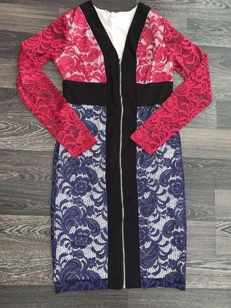 Čipkované šaty bodyflirt 36/38, bonprix,36 / 38 / m / s