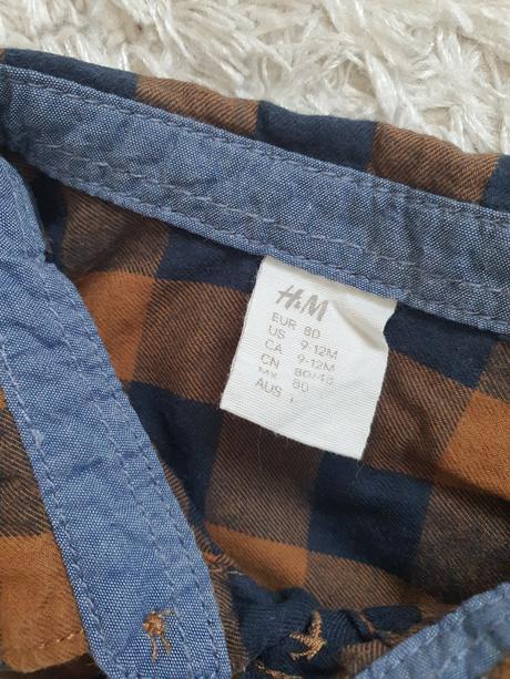 Bavlnená košeľa h&m 80, h&m,80