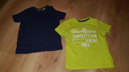 Dve tričká na 12-24 mes, lupilu,92