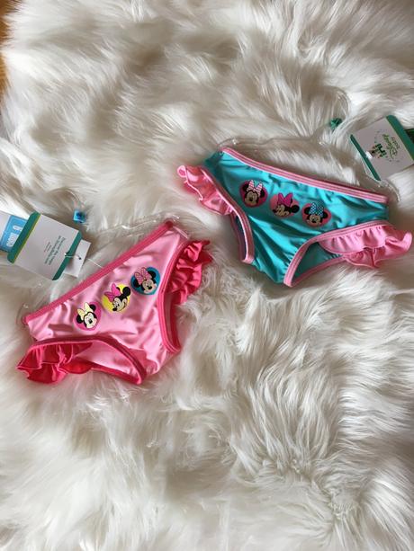 Dojčenské 1-dielne plavky minnie mouse., disney,68 / 74 / 80