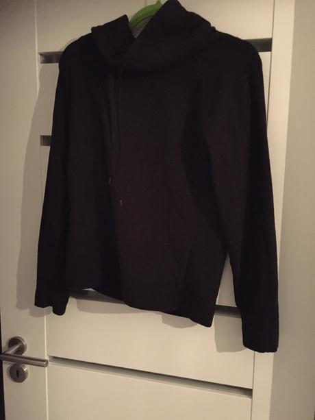 Čierna flisova mikina ku krku, miss fiori,xl