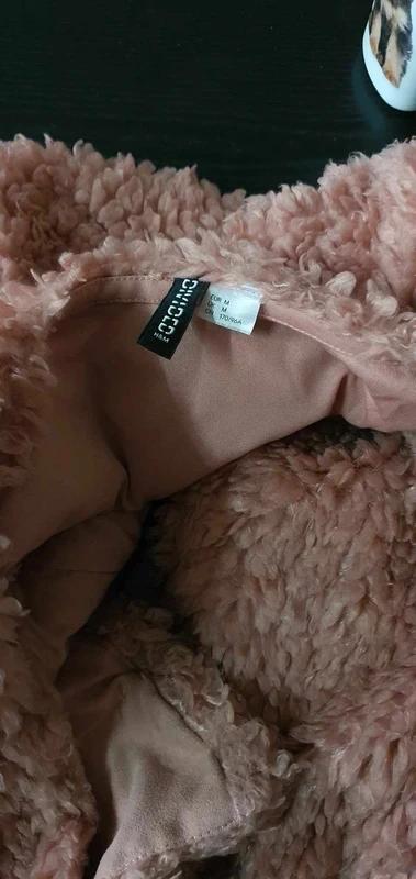 Kozusinkovy kabat h&m vel. m, h&m,m