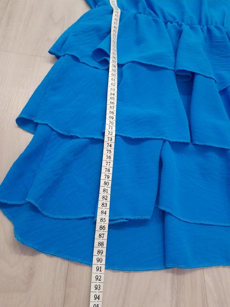 Modré padavé šaty, m