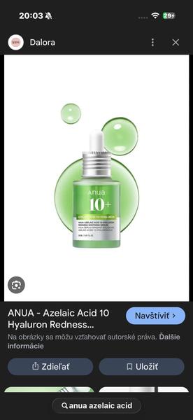 Anua Azelaic Acid na aknóznu pleť