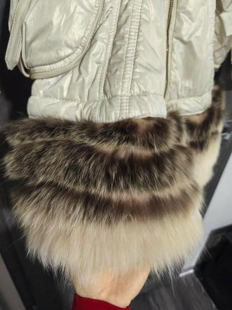 Luxusna bunda flo&clo s pravou kozusinkou, xs