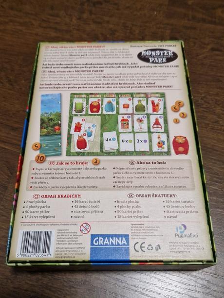 Monster park/zábavný park príšeriek spoločenská hr,