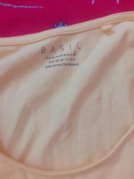Dámske žlté tričko, basics,38