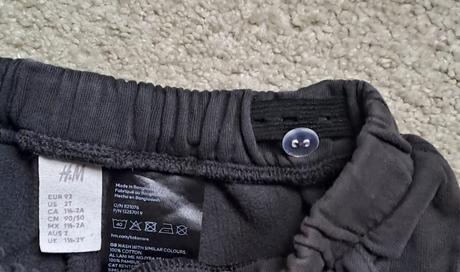 Čierne teplaky, h&m,92