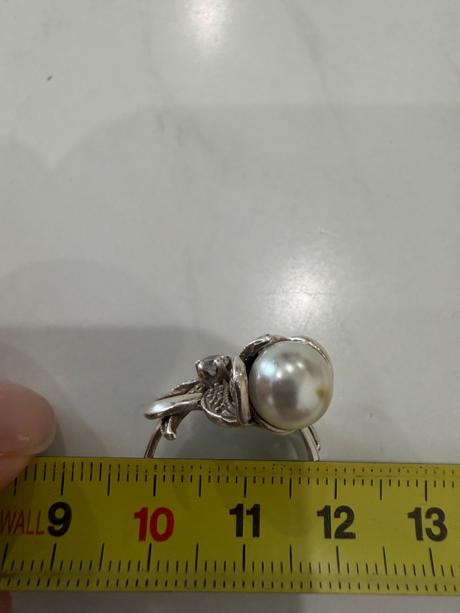 Vintage strieborny prsten,