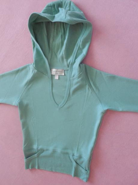 Mikina do pása s kapucňou, xs