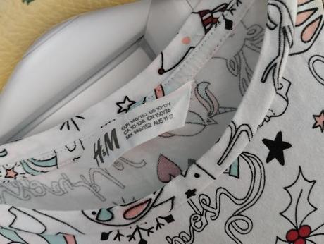 Vianočne tričko, h&m,140