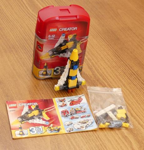 Lego creator 31001 mini tryskáč, 3 v 1, 