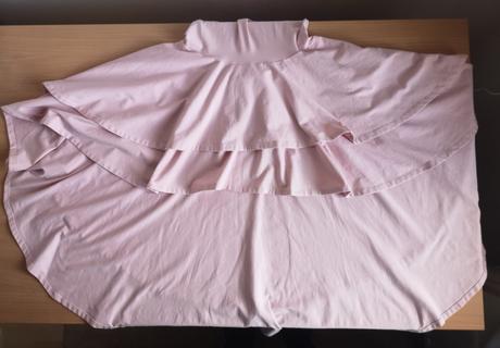 Svetloružové šaty s extratočivou sukňou zn. zuppa, 128