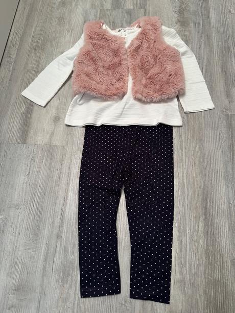 Súprava s plyšovou vestičkou, primark,86