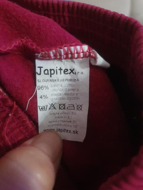 Tepláky, japitex,92