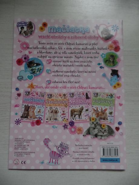Mačiatka s nálepkami, 