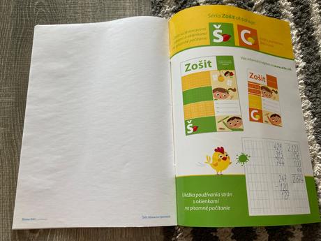 Zošit š- zošit s pracovnými listami na matematiku, 