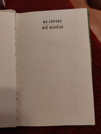 Na západe nič novè,