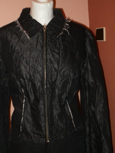 Čierne riflové sako, l