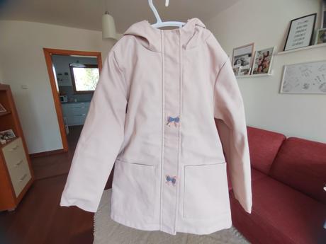 Zimná bunda - jemne ružová mango v.134, mango,134